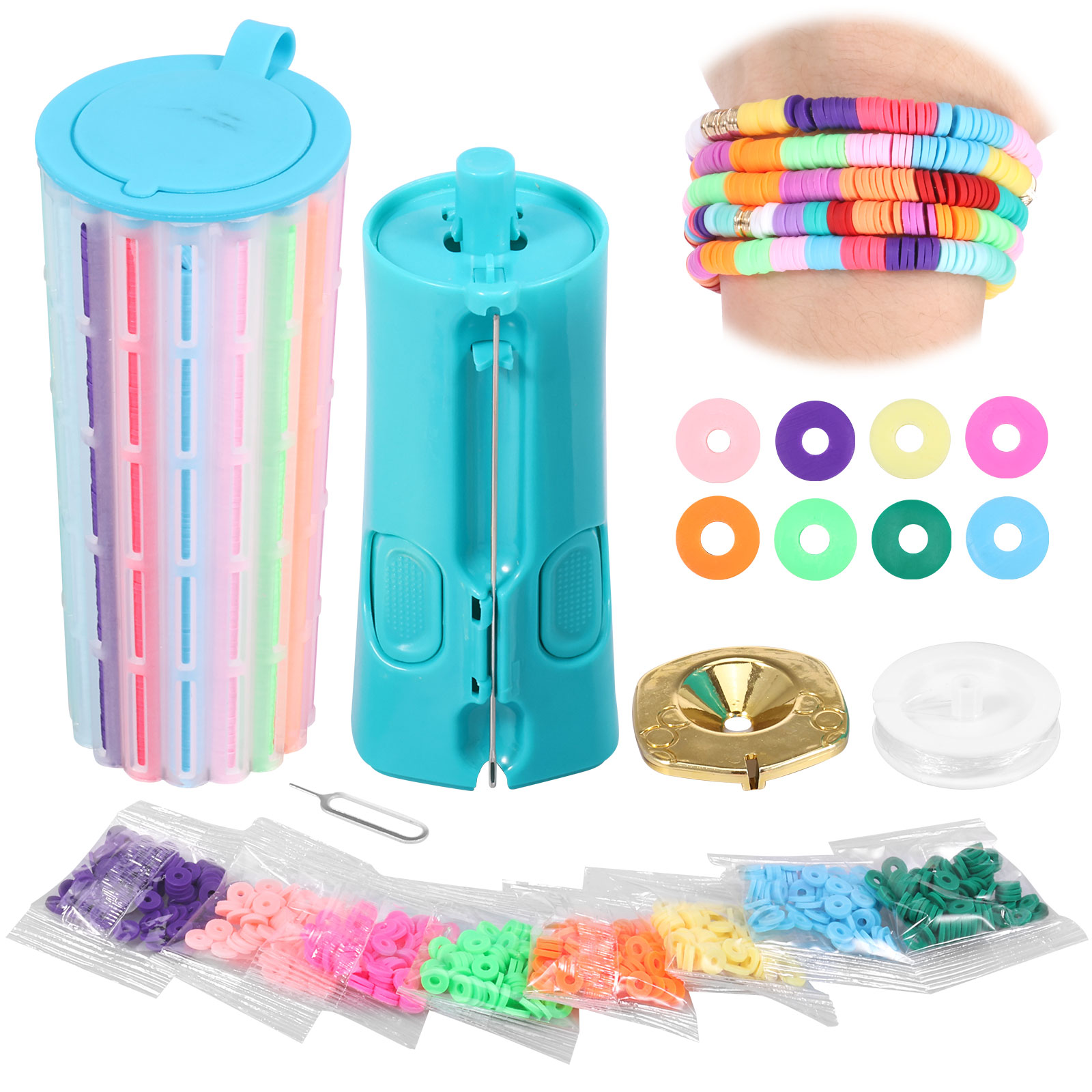 Jewelry Making Kits For Kids - DIY Charm Bracelet Machine Rotate Click