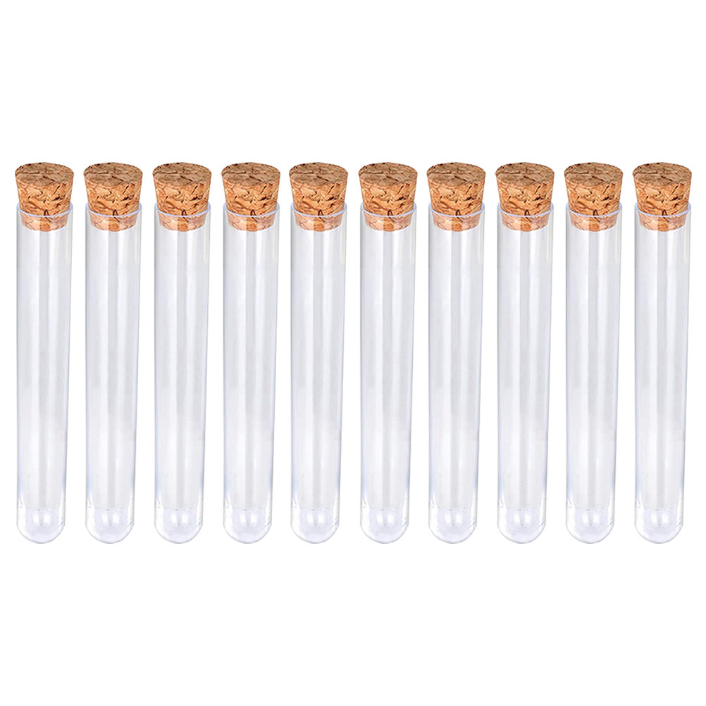 Jewelry Making Experience - 24Pcs Wood Cork Plastic Test Tubes