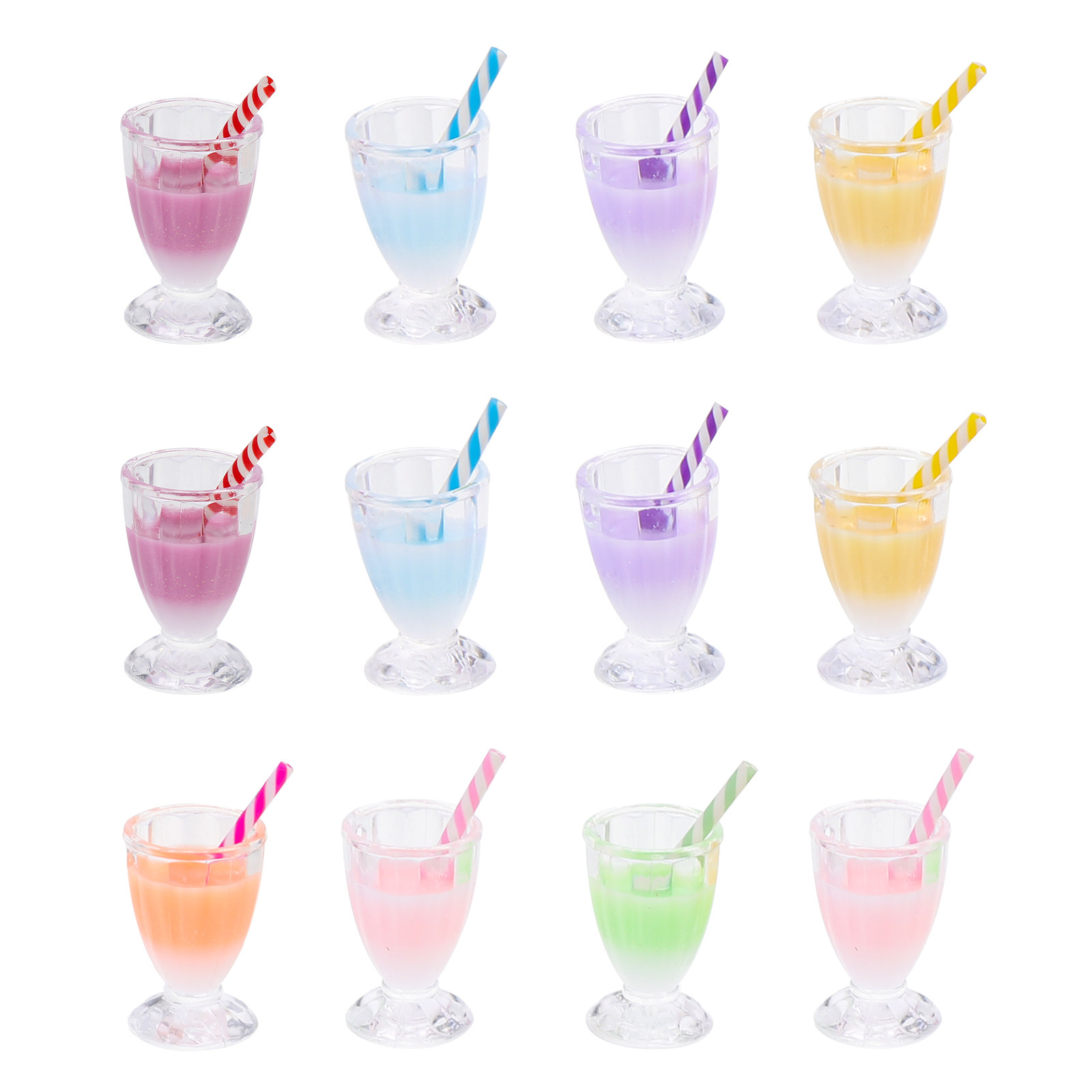 Jewelry Making With Resin - 12Pcs Milky Tea Bottle Charms Resin