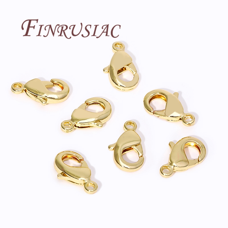 Jewelry Making Materials - 18K Gold Plated Lobster Clasps For
