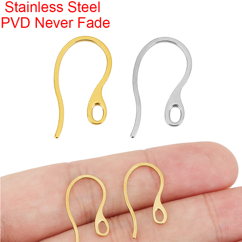 Jewelry Making Materials - 20pcs Hypoallergenic Stainless Steel Earrings Hooks
