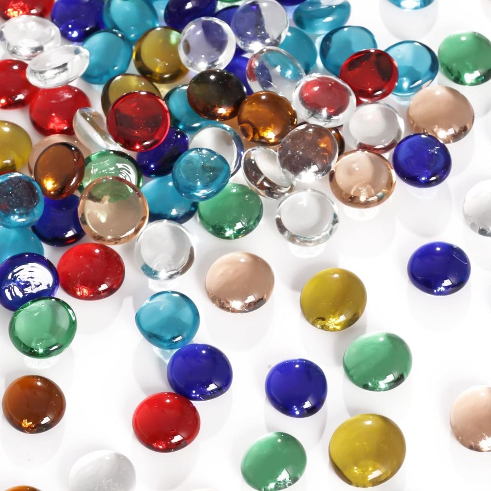 Crystal Bead Mix - Glass Pebbles Vase Filler Beads Light