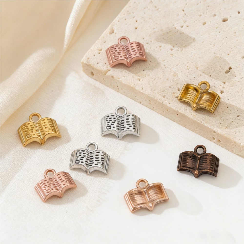 10/20/100pcs Charms Open Book  - đánh giá và giá Jewelry Making Books
