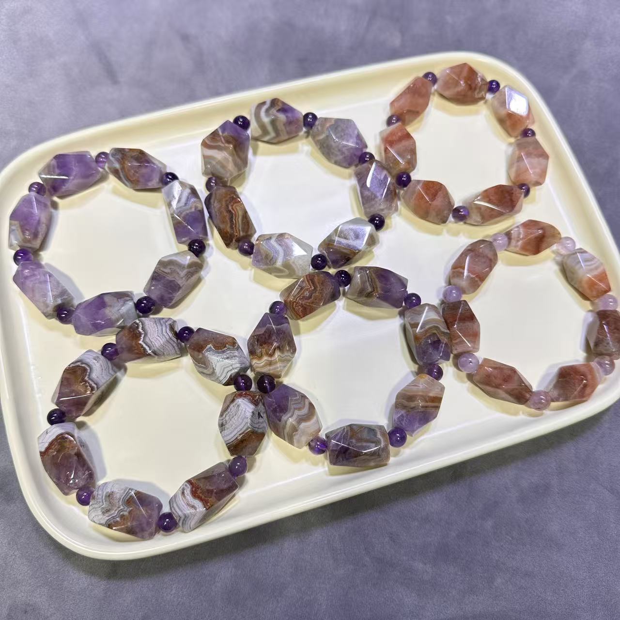 AAAA Natural Agate Mix Amethys - đánh giá và giá Crystal Bead Mix