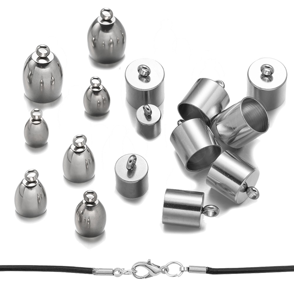 20pcs Tube End Caps Stainless  - đánh giá và giá Jewelry Making Youtube