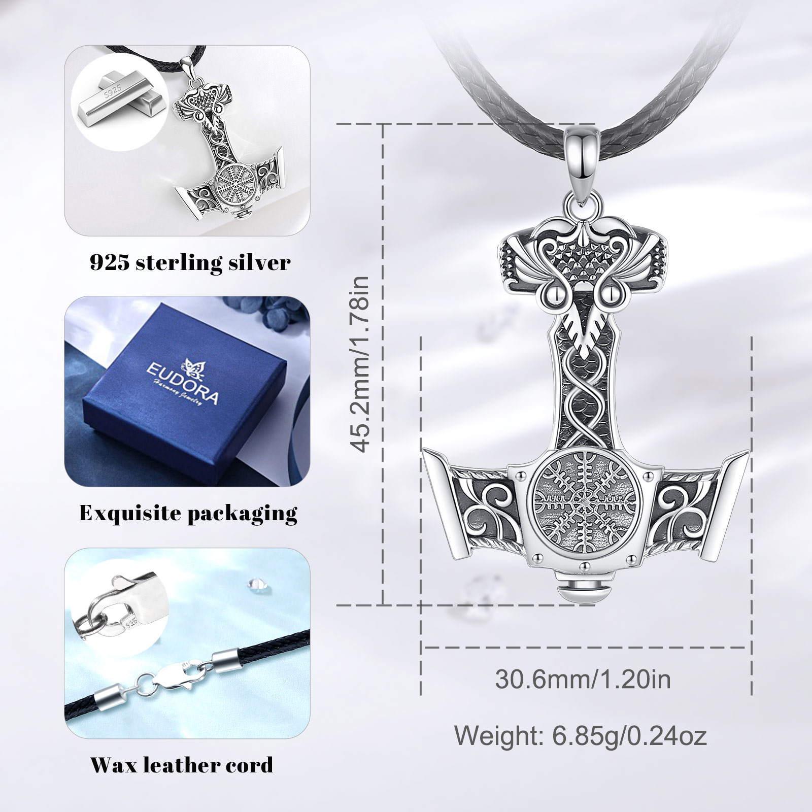 Eudora 925 Sterling Silver Nor - đánh giá và giá Jewelry Making Hammer