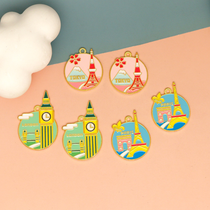 10pcs Colorful Enamel Travel C - đánh giá và giá Jewelry Making Tokyo