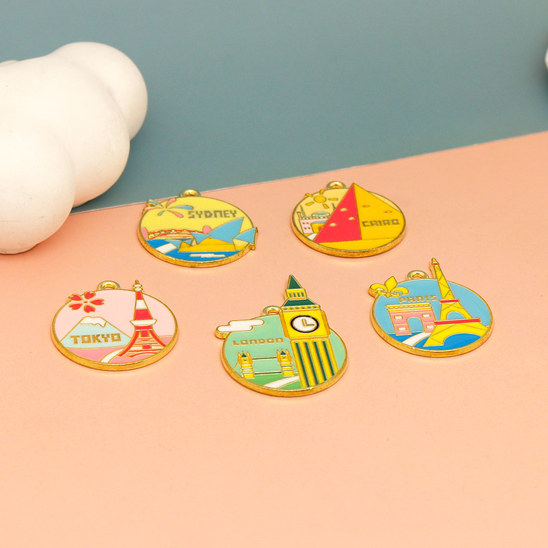 10pcs Colorful Enamel Travel C - đánh giá và giá Jewelry Making Tokyo