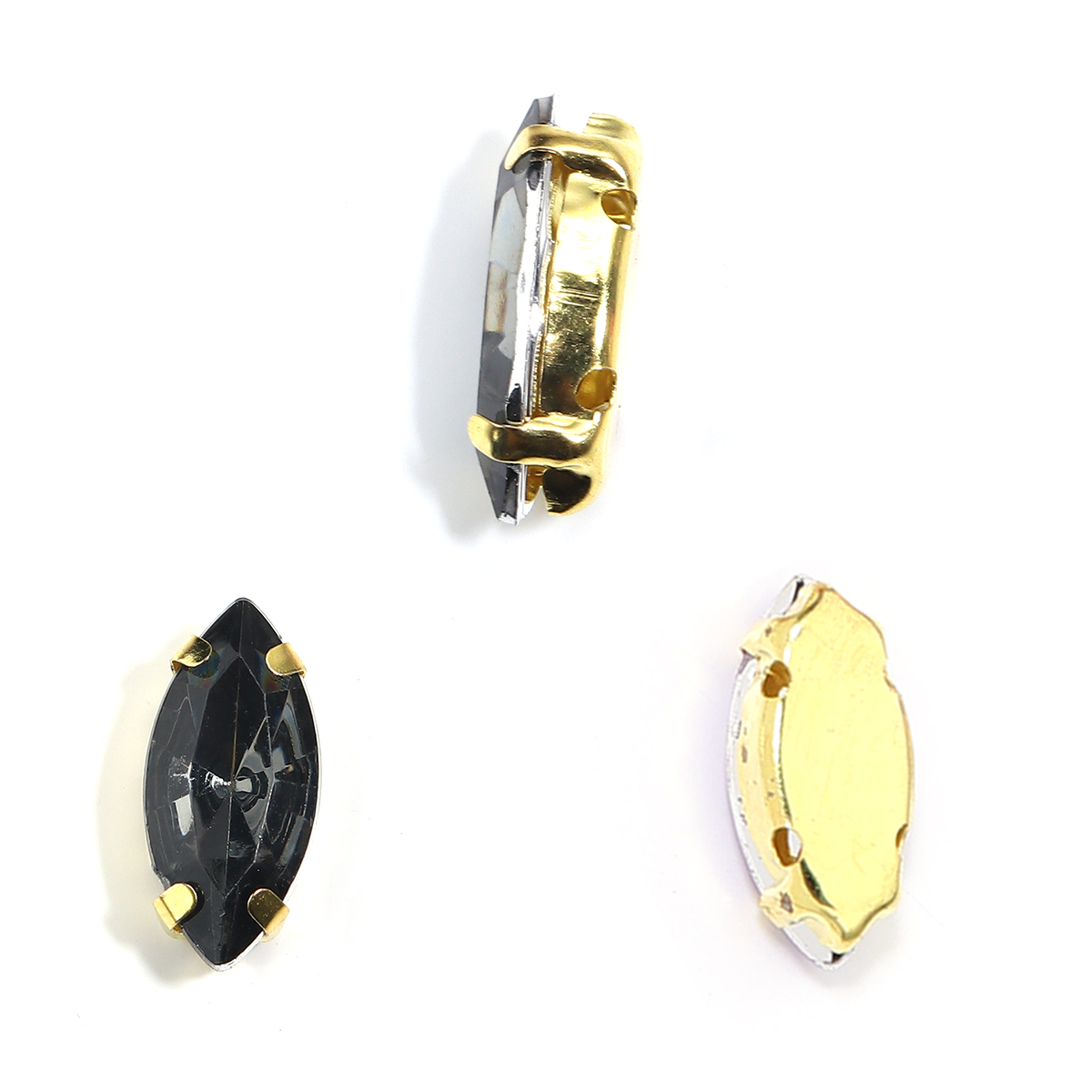 50pcs/lot Horse Eye Shape Claw - đánh giá và giá Crystal Bead Mix