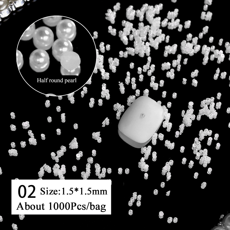 1 Bag Shimmering Crystal Nail  - đánh giá và giá Crystal Bead Mix
