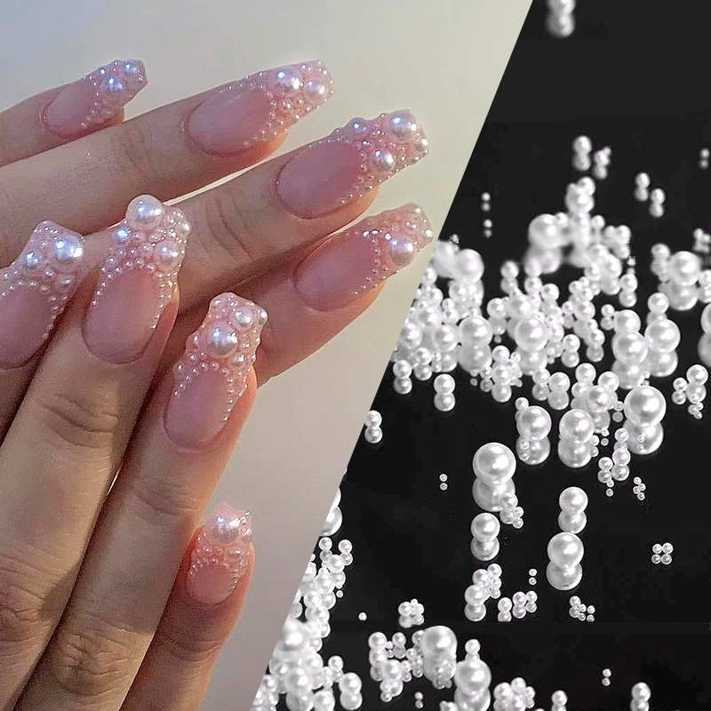 1 Bag Shimmering Crystal Nail  - đánh giá và giá Crystal Bead Mix