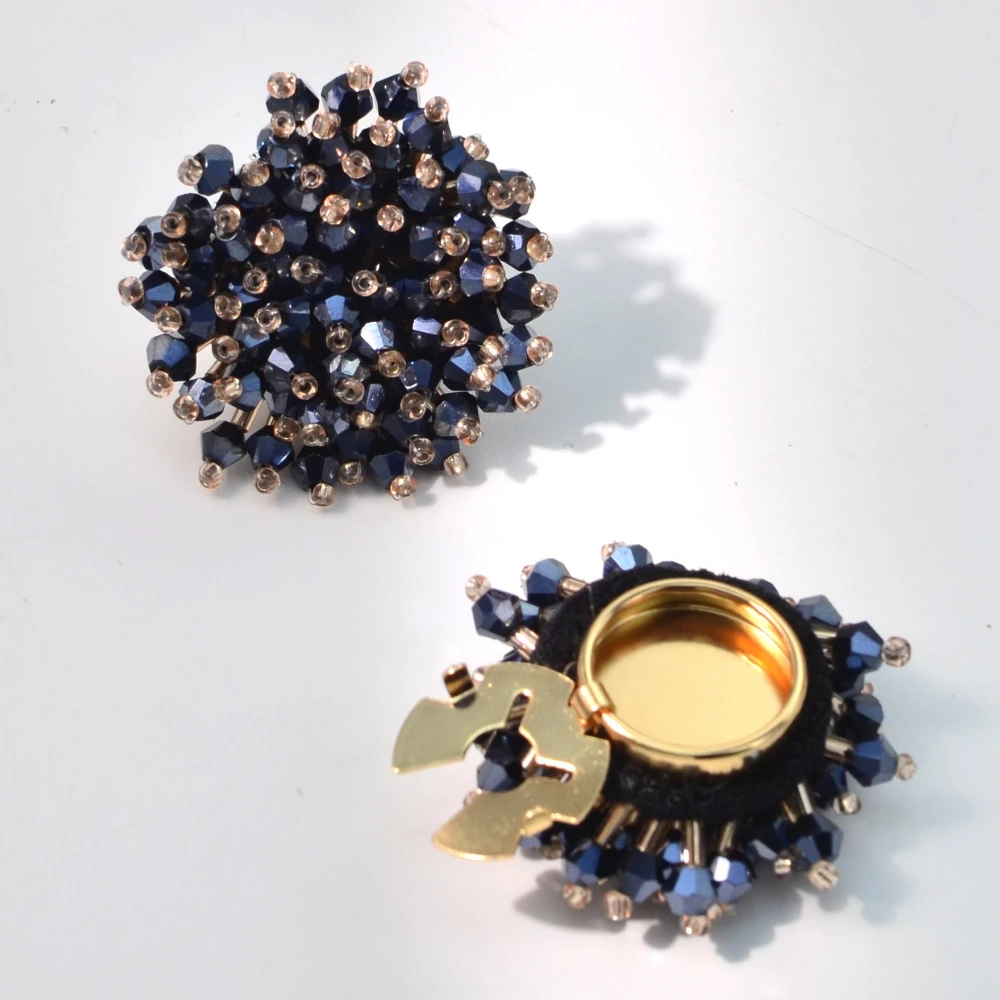 2PCS Elegant Button Covers Han - đánh giá và giá Jewelry Making Parts