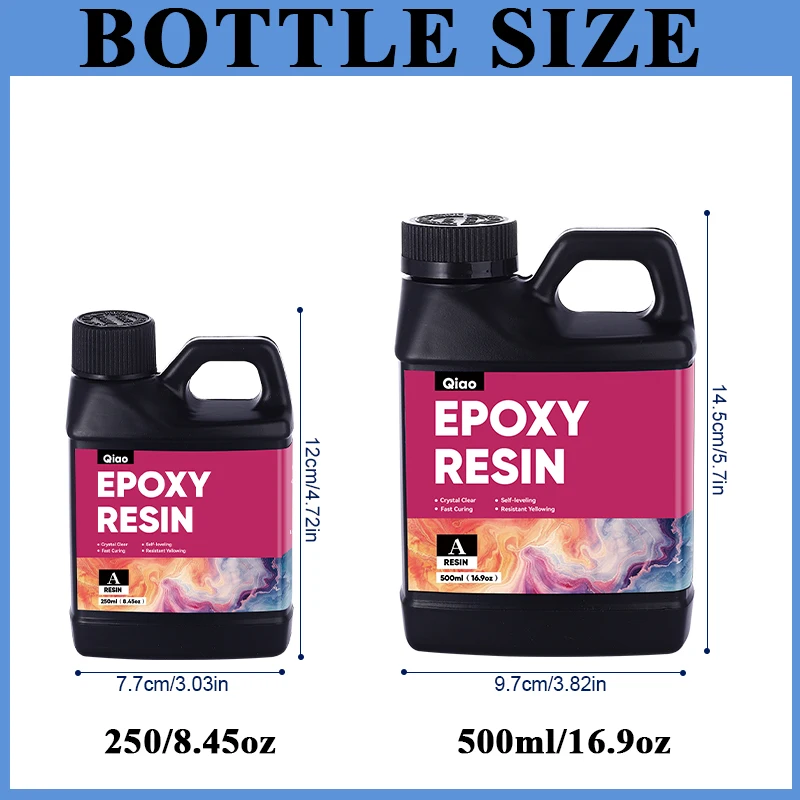 500ml/1000ml Epoxy Resin Kit C - đánh giá và giá Crystal Bead Mix