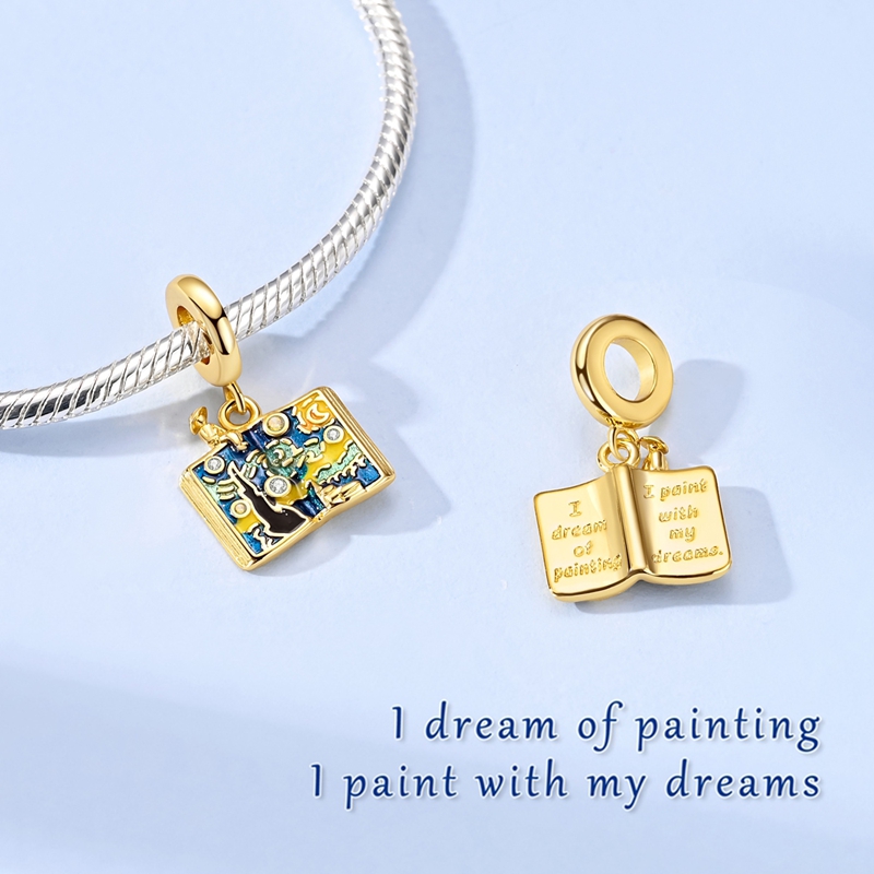 Starry Sky Paint Book Pendant  - đánh giá và giá Jewelry Making Books