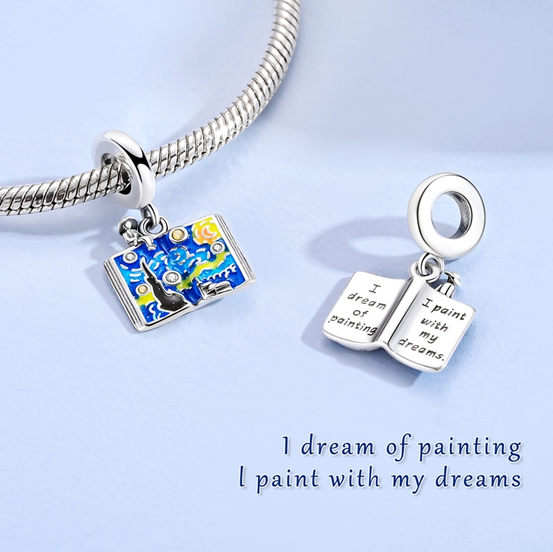 Starry Sky Paint Book Pendant  - đánh giá và giá Jewelry Making Books