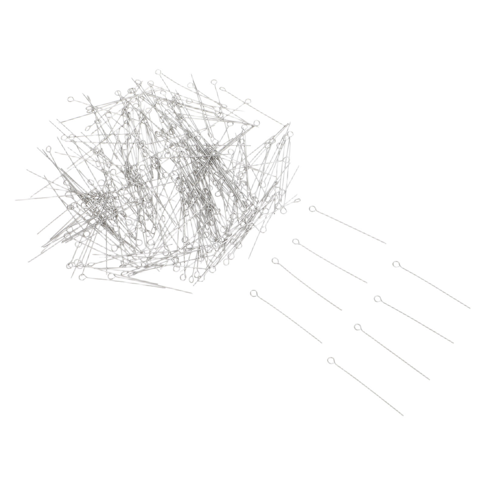 300Pcs Silver Stainless Steel  - đánh giá và giá Jewelry Making Eye Pins