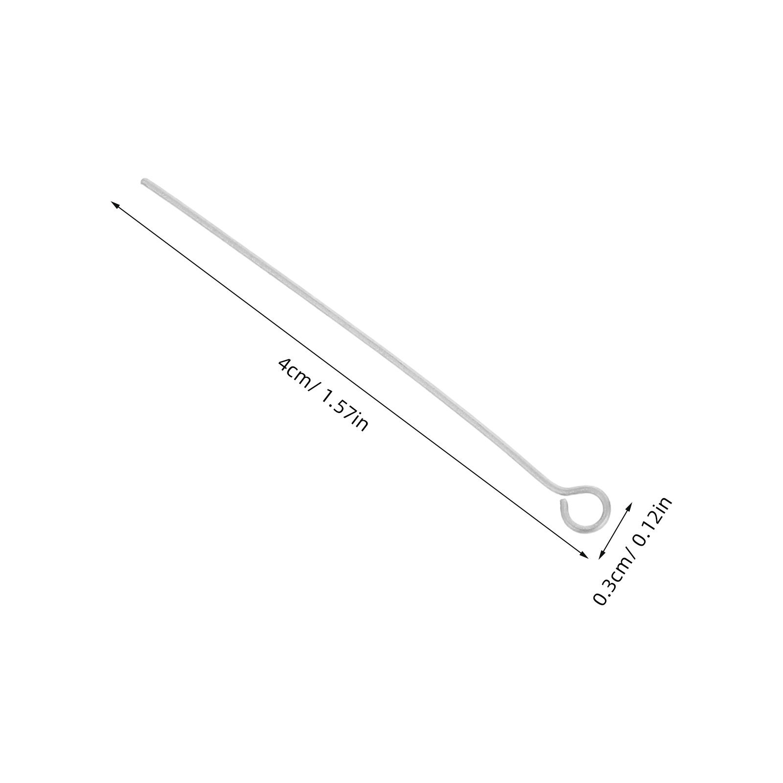 300Pcs Silver Stainless Steel  - đánh giá và giá Jewelry Making Eye Pins