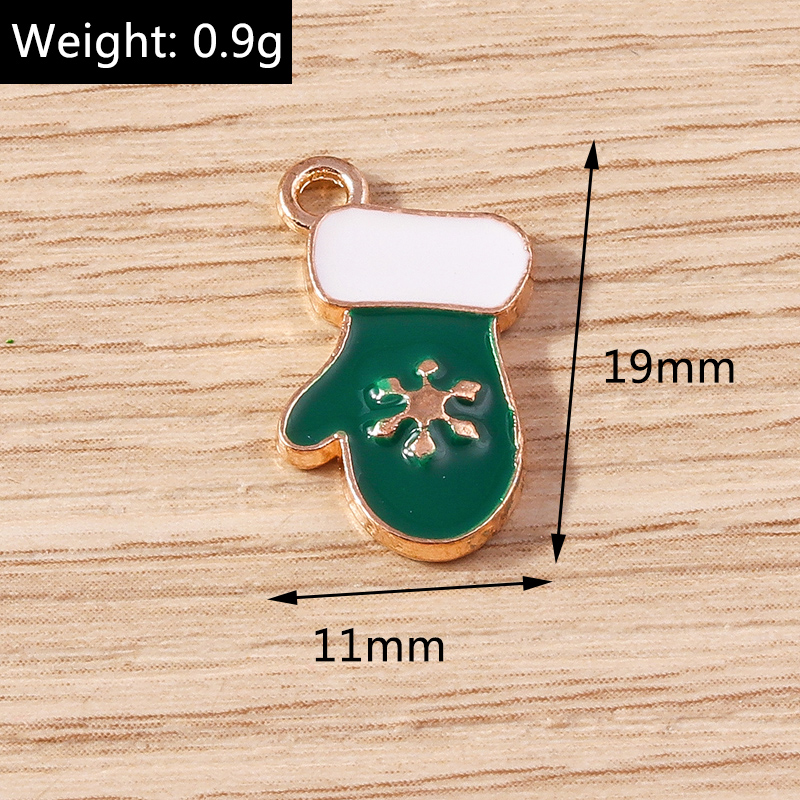 10pcs 11x19mm Enamel Christmas - đánh giá và giá Jewelry Making Gloves