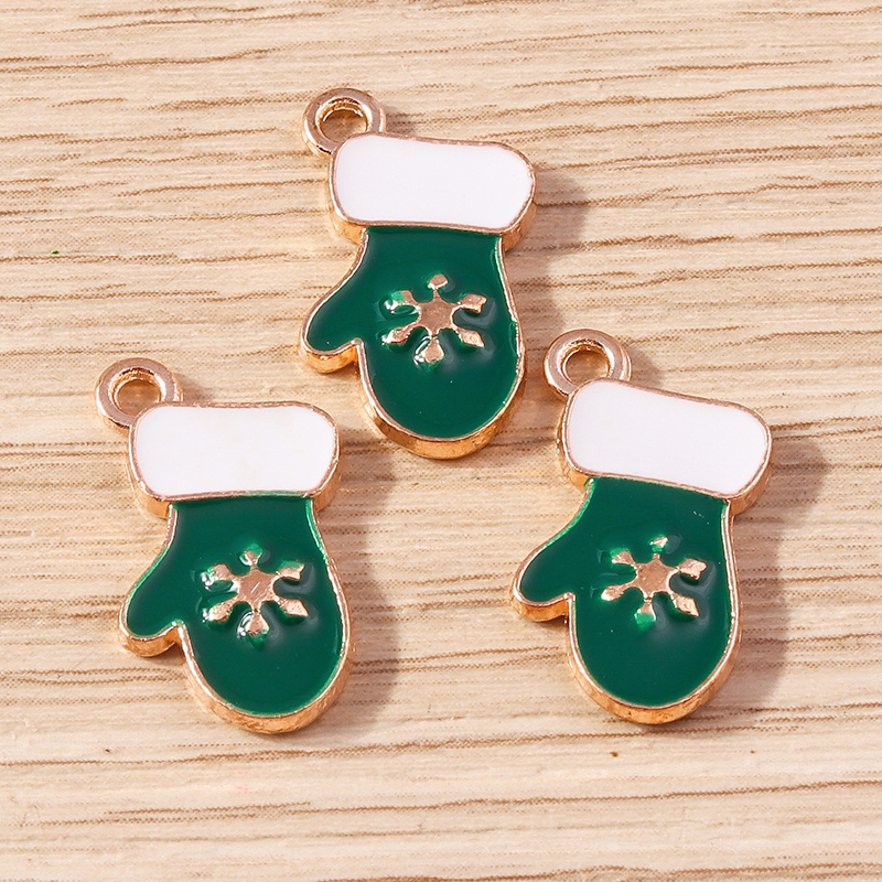 10pcs 11x19mm Enamel Christmas - đánh giá và giá Jewelry Making Gloves