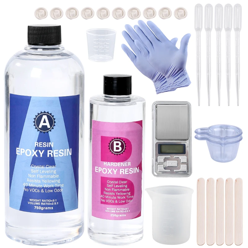 Epoxy Resin Kit Crystal Clear  - đánh giá và giá Jewelry Making Gloves