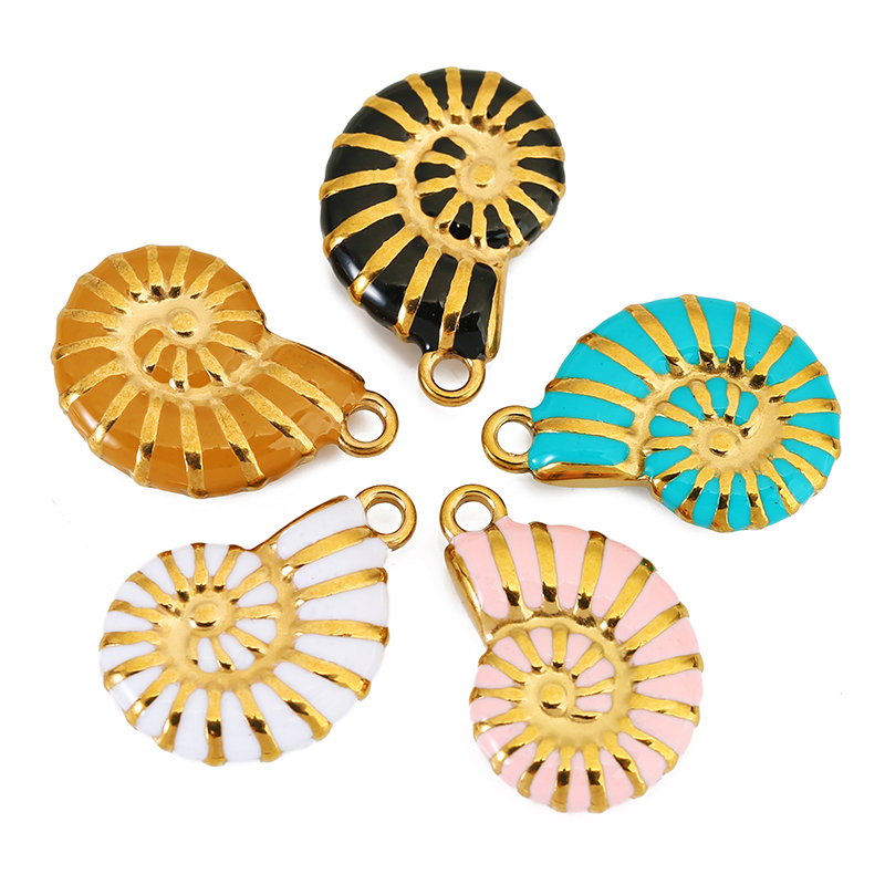 4pcs Stainless Steel Conch Gol - đánh giá và giá Jewelry Making Materials Wholesale