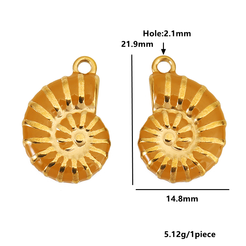 4pcs Stainless Steel Conch Gol - đánh giá và giá Jewelry Making Materials Wholesale