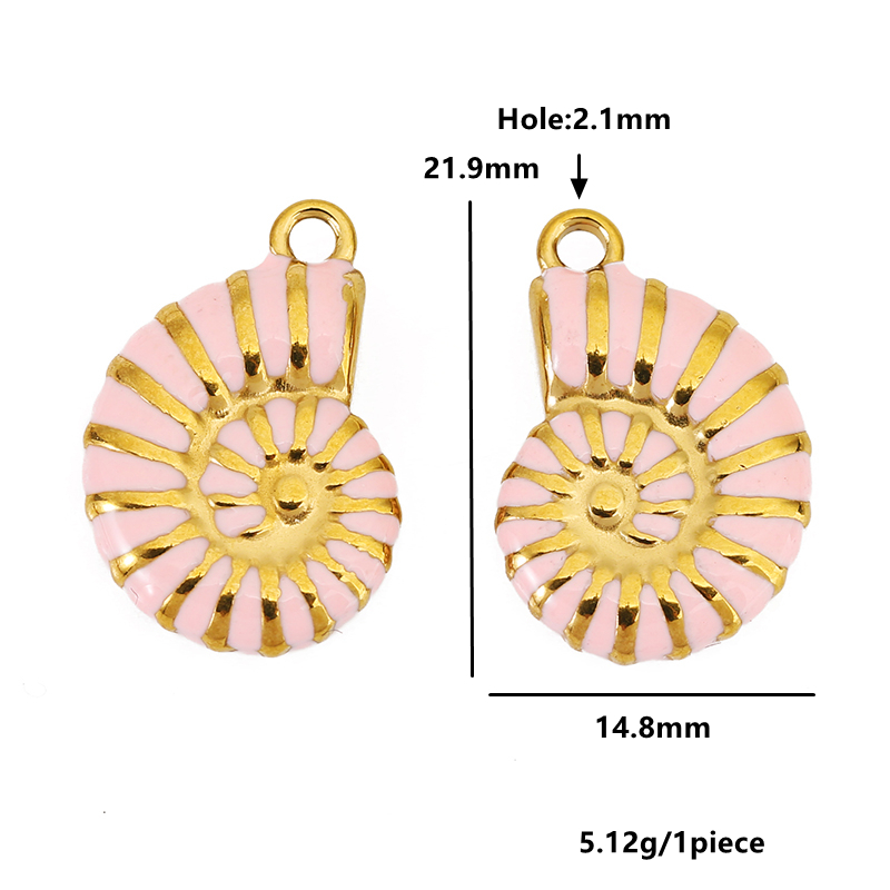 4pcs Stainless Steel Conch Gol - đánh giá và giá Jewelry Making Materials Wholesale