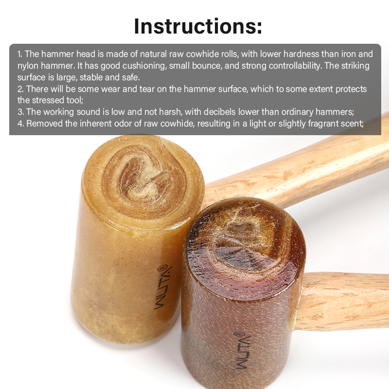 WUTA 100% Rawhide-head Mallet  - đánh giá và giá Jewelry Making Hammer