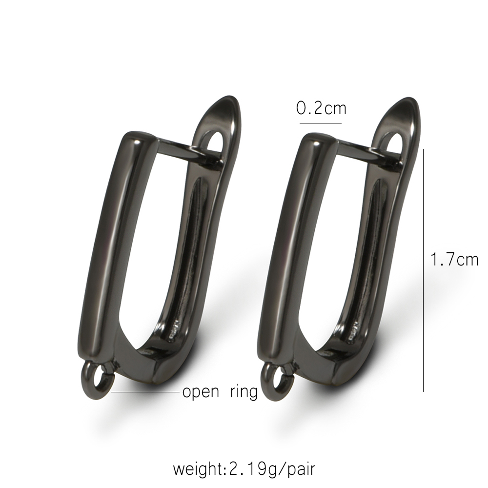 YANASI 1 Pair Gun Black  Brass - đánh giá và giá Jewelry Making Materials