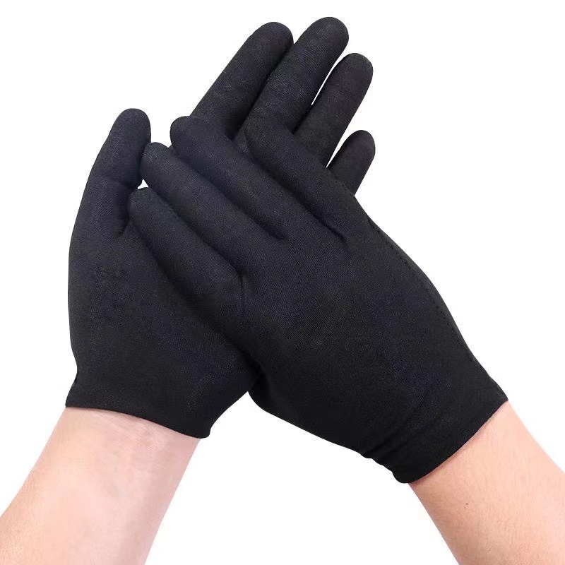 Black Cotton Gloves Washable M - đánh giá và giá Jewelry Making Gloves