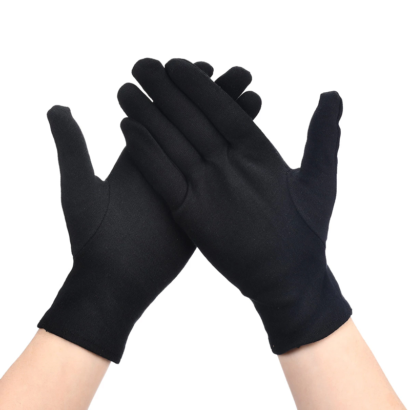 Black Cotton Gloves Washable M - đánh giá và giá Jewelry Making Gloves