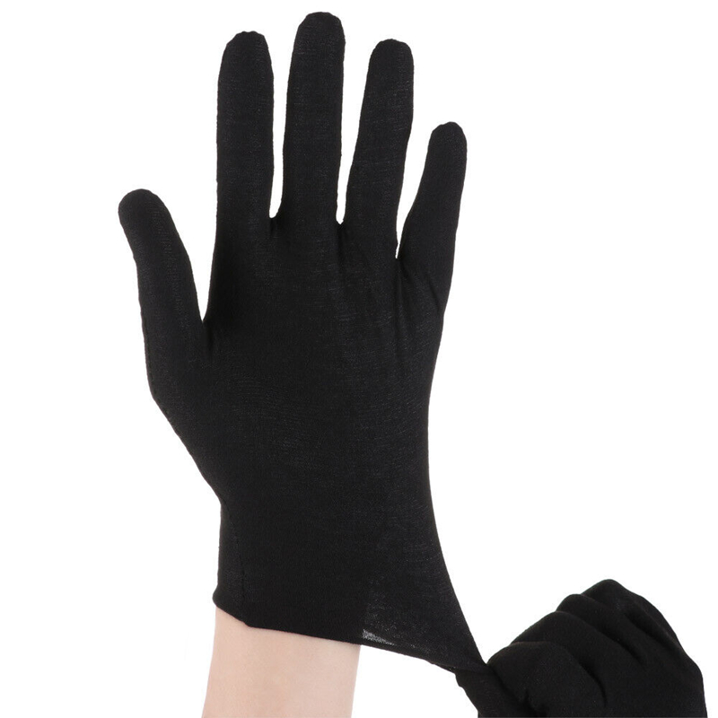 Black Cotton Gloves Washable M - đánh giá và giá Jewelry Making Gloves