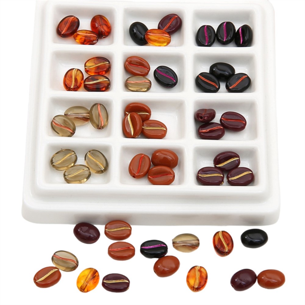 30Pcs/Lot 11x8mm Acrylic Coffe - đánh giá và giá Jewelry Making Materials Wholesale