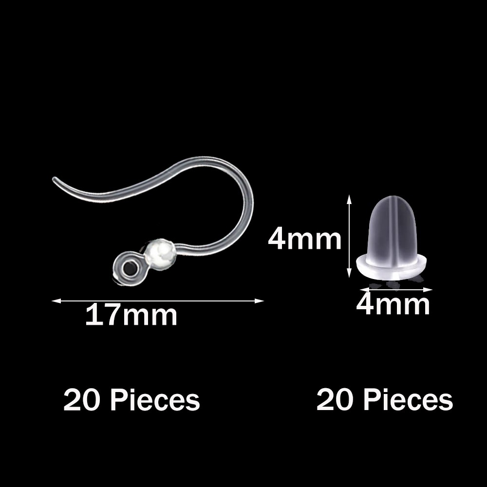 40pcs Clear Plastic Earring Ho - đánh giá và giá Jewelry Making With Resin