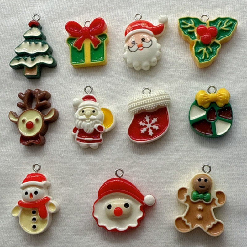 10pcs Christmas Cartoon Series - đánh giá và giá Jewelry Making With Resin