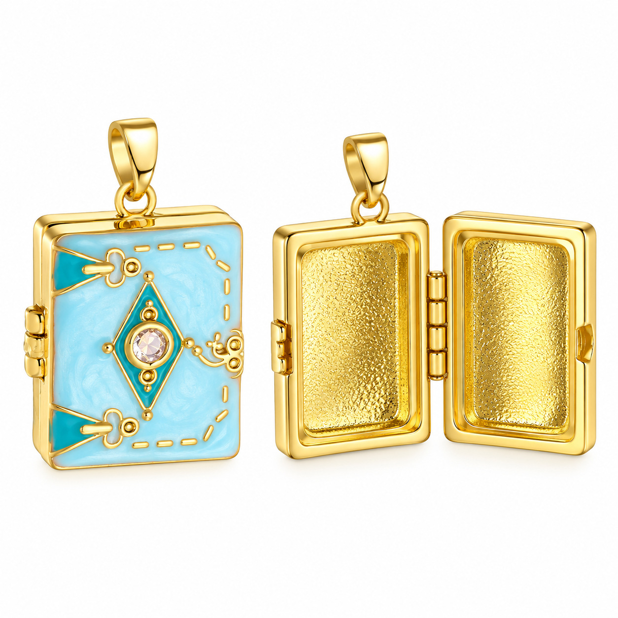 Square Photo Locket Pendant Bo - đánh giá và giá Jewelry Making Books