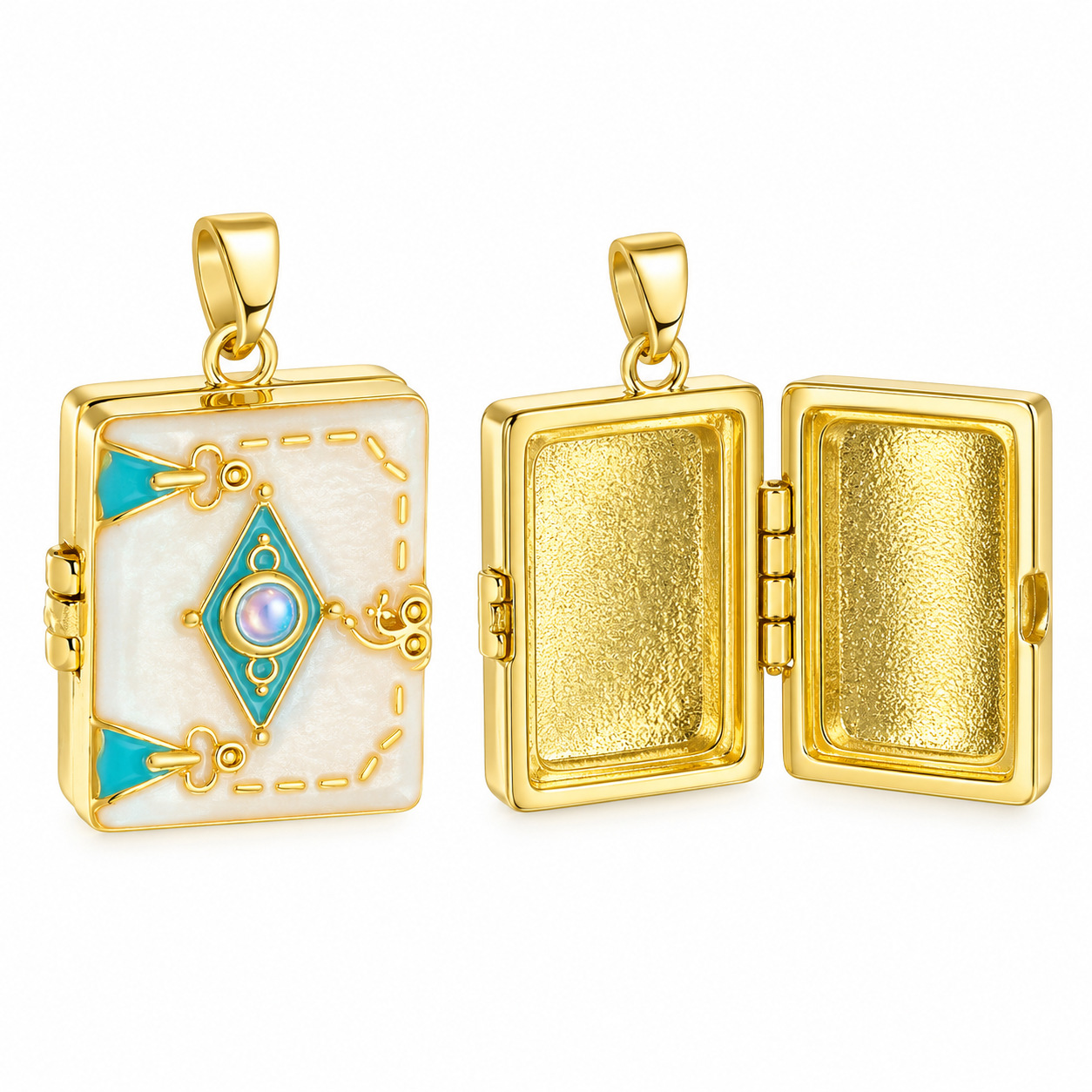Square Photo Locket Pendant Bo - đánh giá và giá Jewelry Making Books