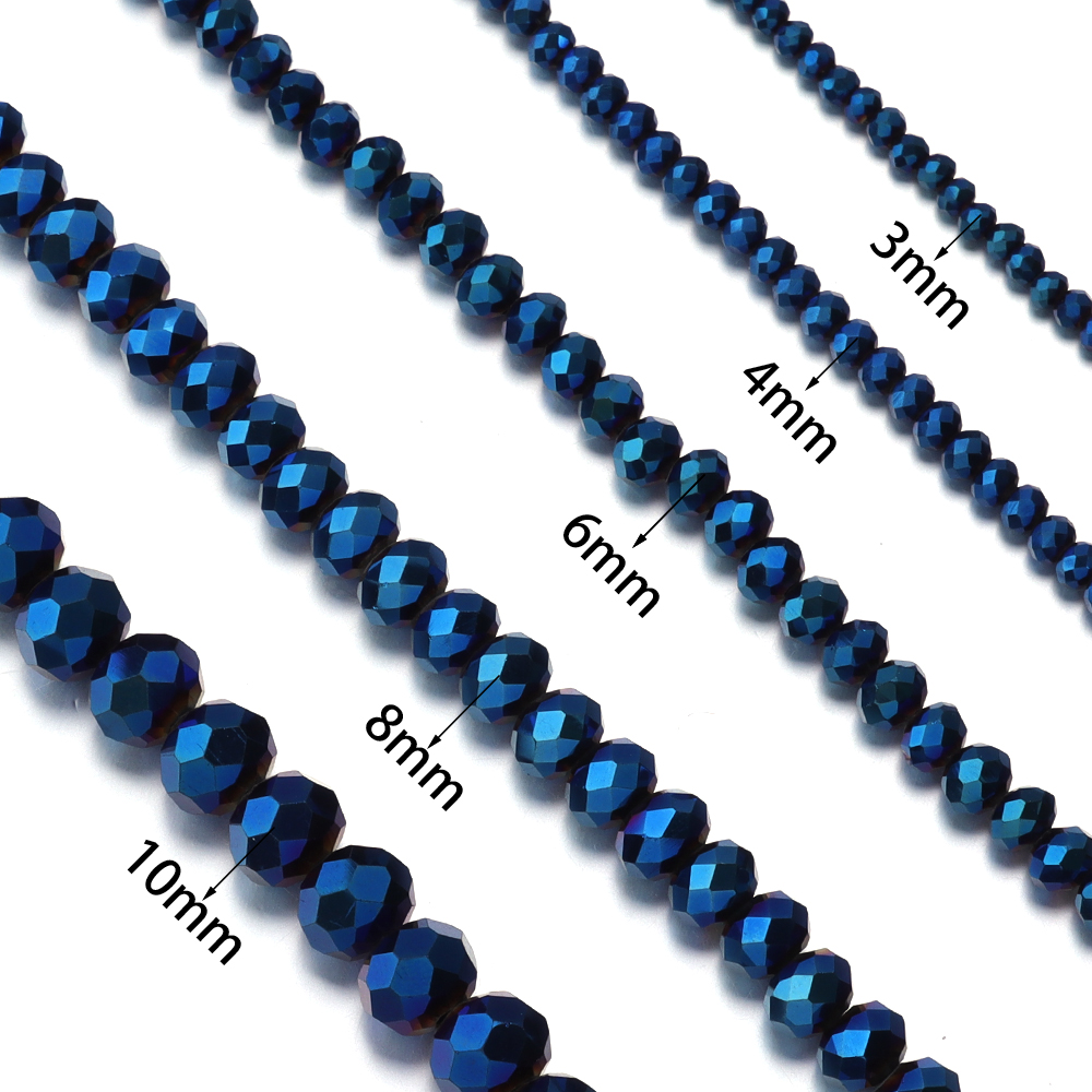 1 Strip/Lot 3 4 6 8 10mm Ronde - đánh giá và giá Crystal Bead Mix