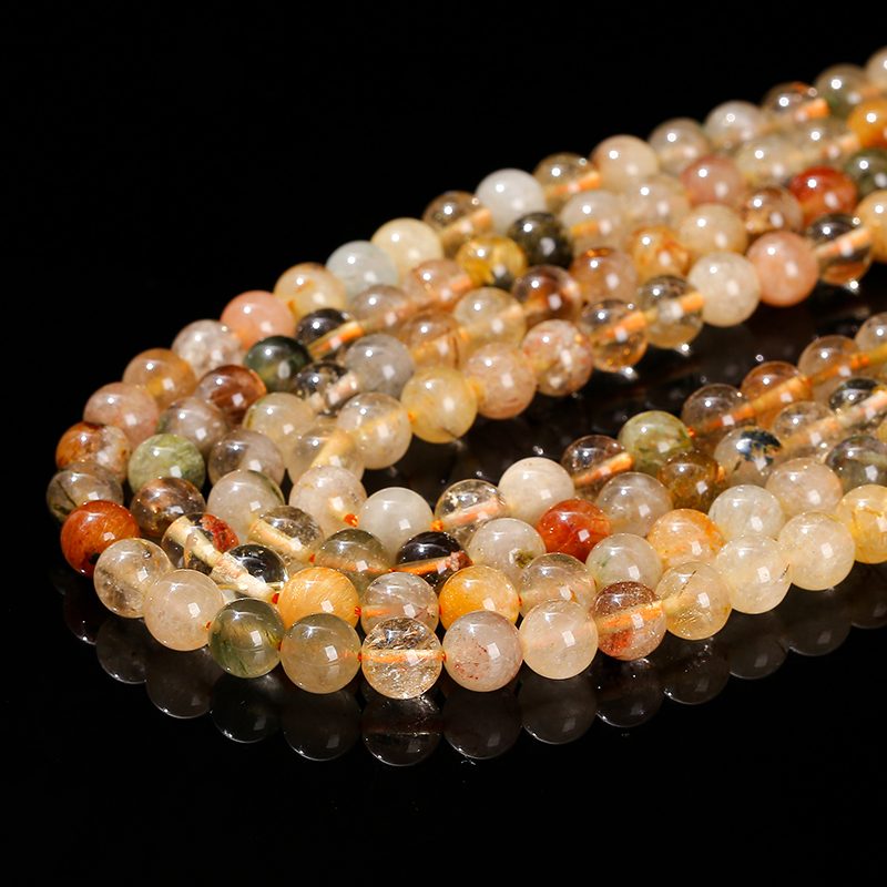 Natural Stone Mixed Rutilated  - đánh giá và giá Crystal Bead Mix