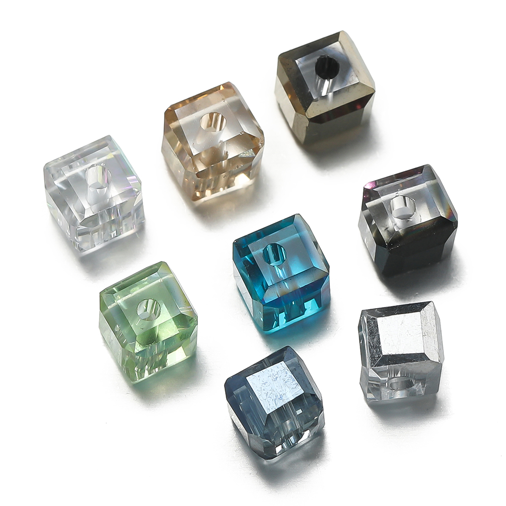 10pcs/lot Exquisite Square Col - đánh giá và giá Crystal Bead Mix