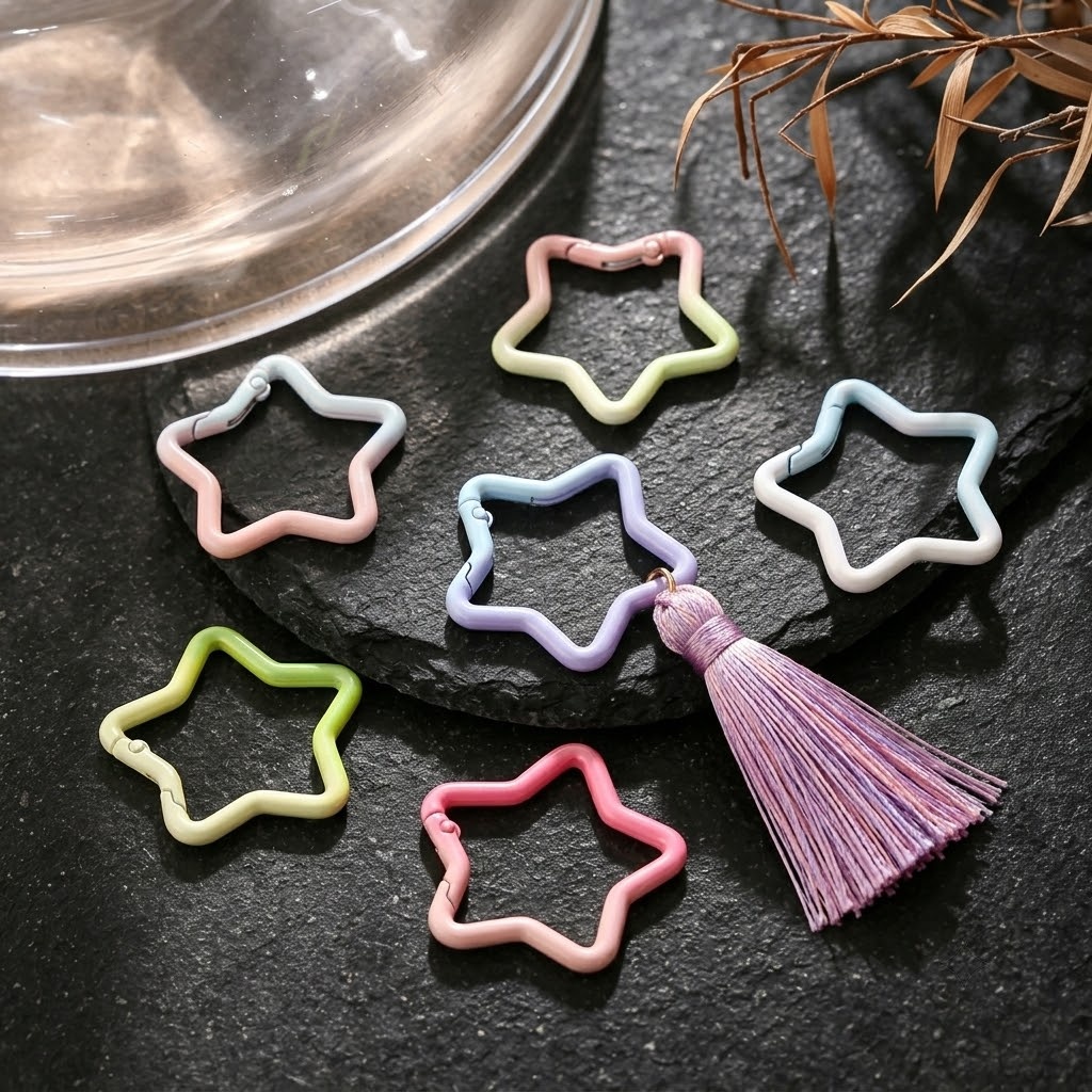 5PCS Gradient Star Shape Sprin - đánh giá và giá Jewelry Making Materials